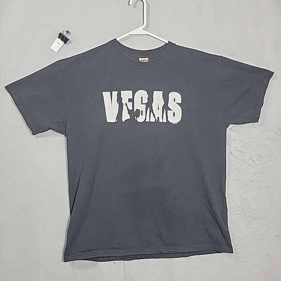 Duck Co Other - The Duck Company Men T-Shirt Las Vegas Girls Block Lettering Black Size Large